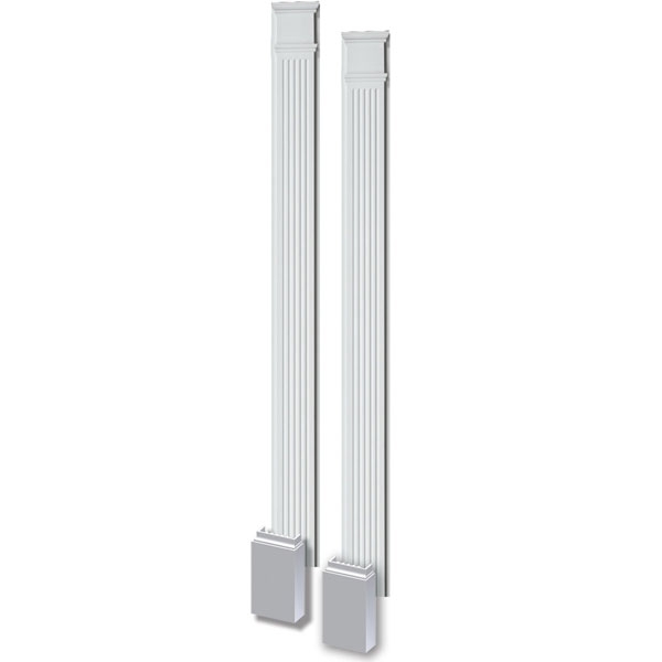 Fypon Fluted Pilasters, Fypon Interior Fluted Pilasters, Fypon Fluted Door Pilasters, Fypon Fluted Window Pilasters, Fypon Exterior Fluted Pilasters