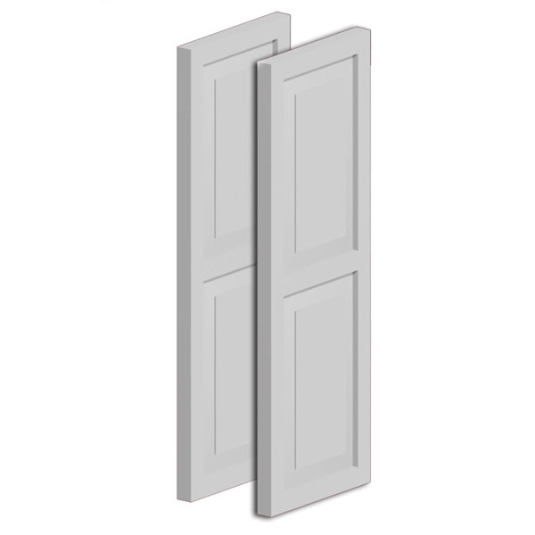 Fypon Raised Panel Shutters, Fypon Paneled Shutters, Fypon PVC Raised Panel Shutters, Fypon Exterior Raised Panel Shutters, Fypon Exterior Paneled Shutters